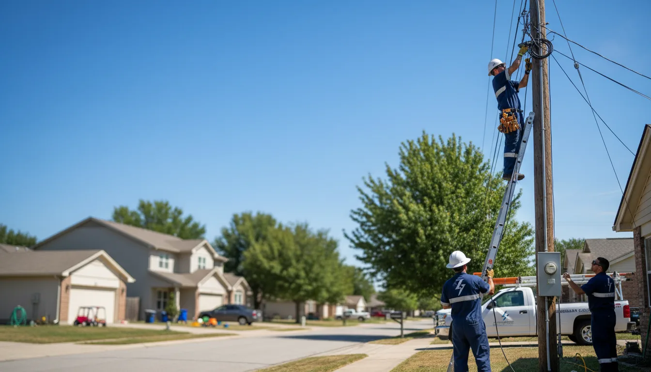 Residential electrician providing installation services in North Buena Vista, IA
